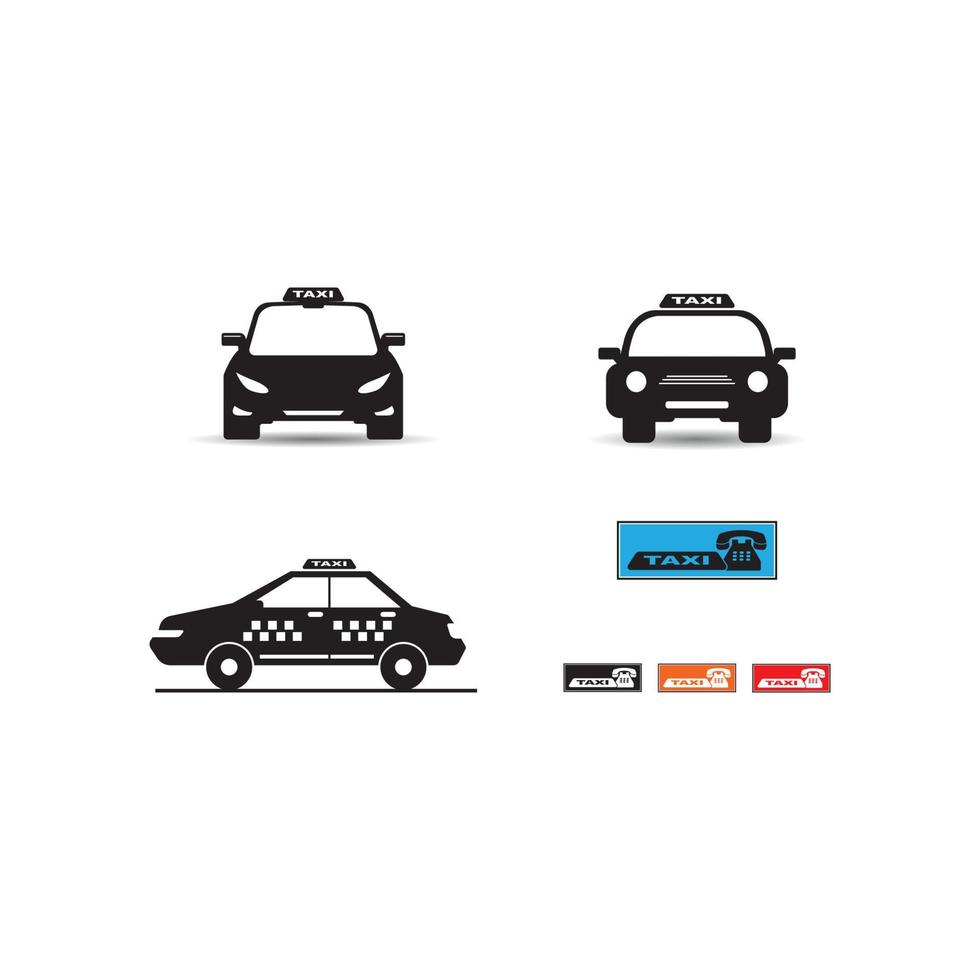 logotipo de icono de taxi, diseño vectorial vector