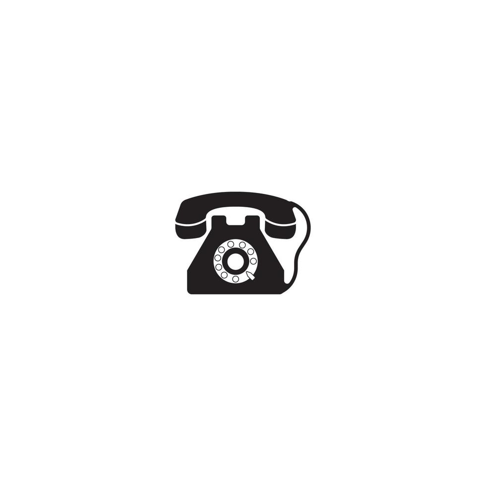 Abstract flat design simple vector ringing phone icon. Telephone symbol isolated on a white background