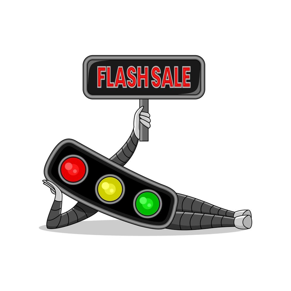 cute character, traffic light illustration, suitable for children's book needs, promotional media, social media feeds and others vector