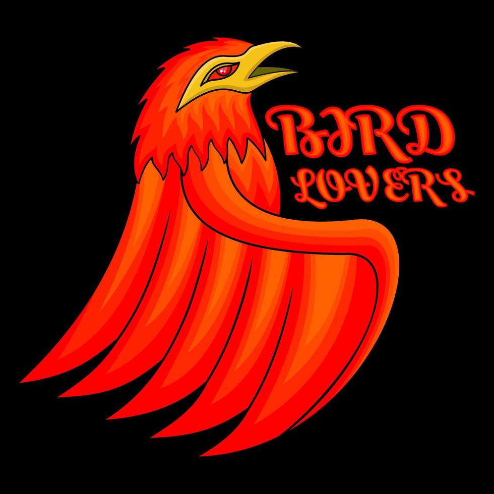 bird lovers vector, suitable for the needs of the t-shirt industry, business, social media feeds and others vector