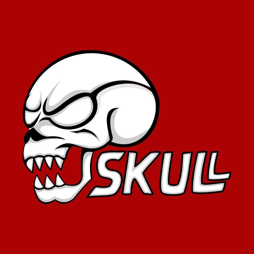 white skull, Halloween, suitable for clothing, stickers, t-shirts, and other needs vector