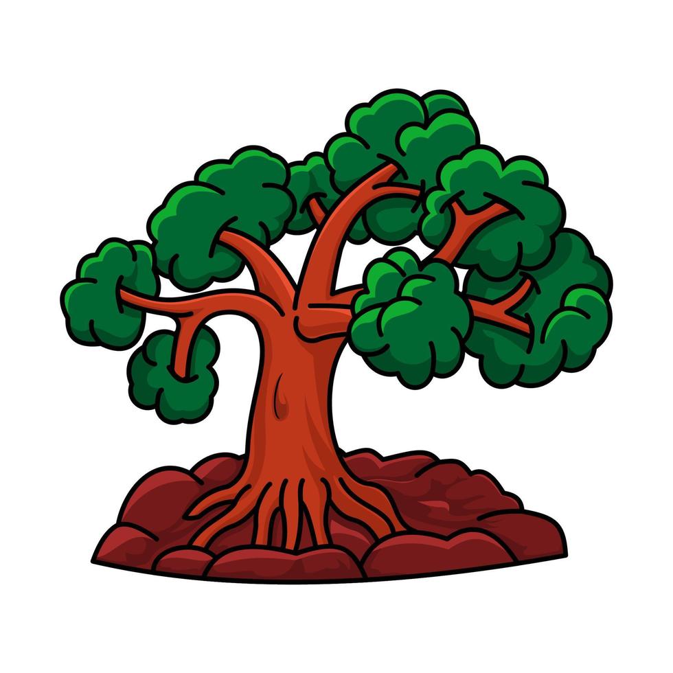 vector tree element, suitable for illustration, collection, interior and t-shirt industry needs
