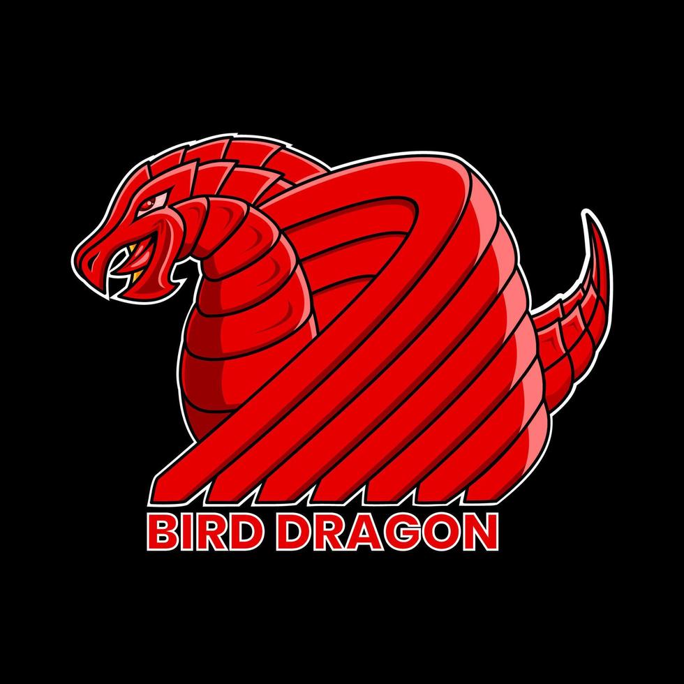 esport logo, mascot logo, gamer, dragon bird, suitable for team game needs, t-shirts, etc... vector