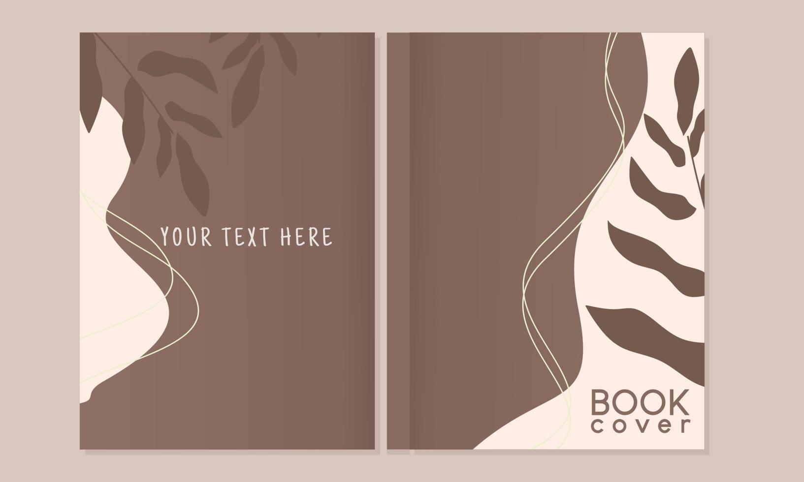 conjunto de portadas de portátiles. plantillas con estética boho. perfecto para diarios, libros, revistas, diarios, catálogos, planificadores y volantes. diseños vectoriales. vector