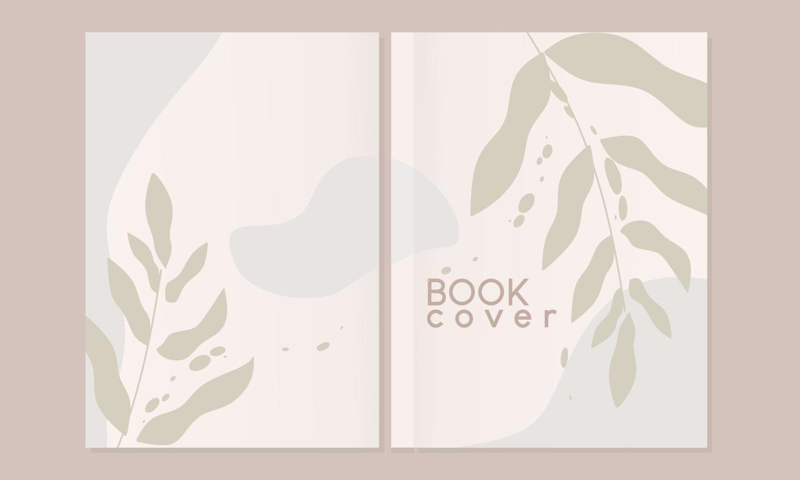 notebook Cover page set. Templates with aesthetic boho. Perfect for diary, books, magazines, journals, catalogs, planners and flyers. Vector layouts.