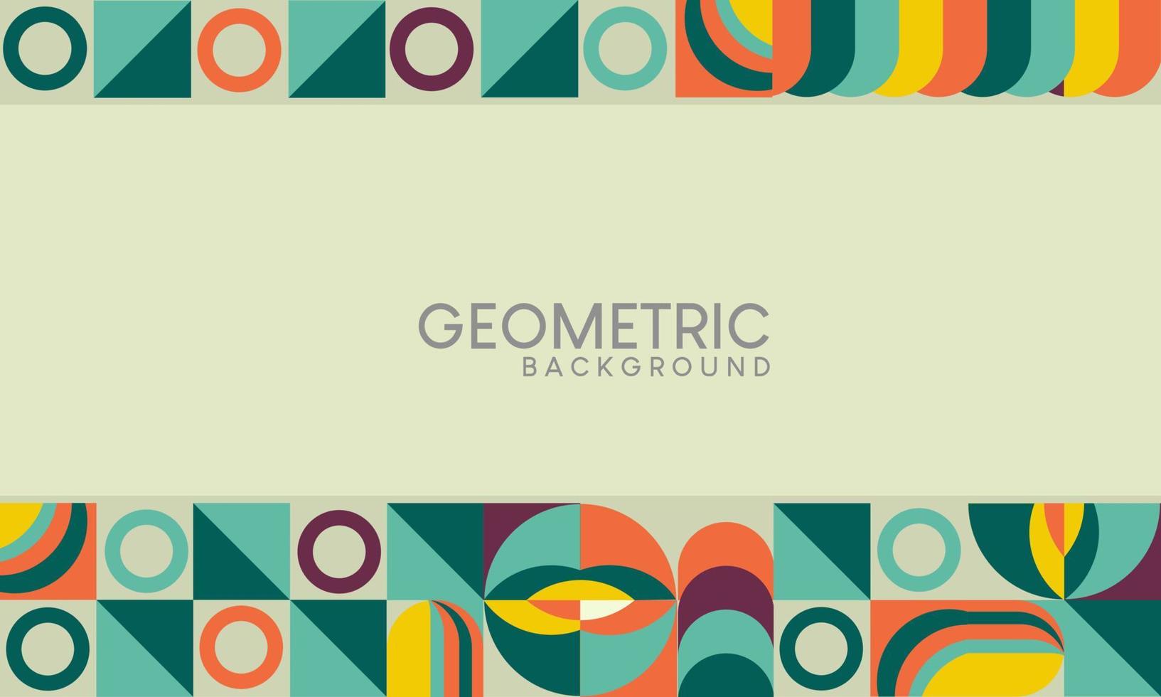 Fondo de patrón geométrico bauhaus. Diseño elegante y minimalista. estilo retro para pancarta, afiche, venta, página de inicio vector