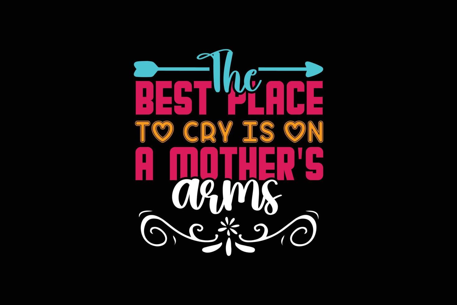 Mom quotes typography black t-shirt, mother's t shirt,free t shirt, free vector. vector