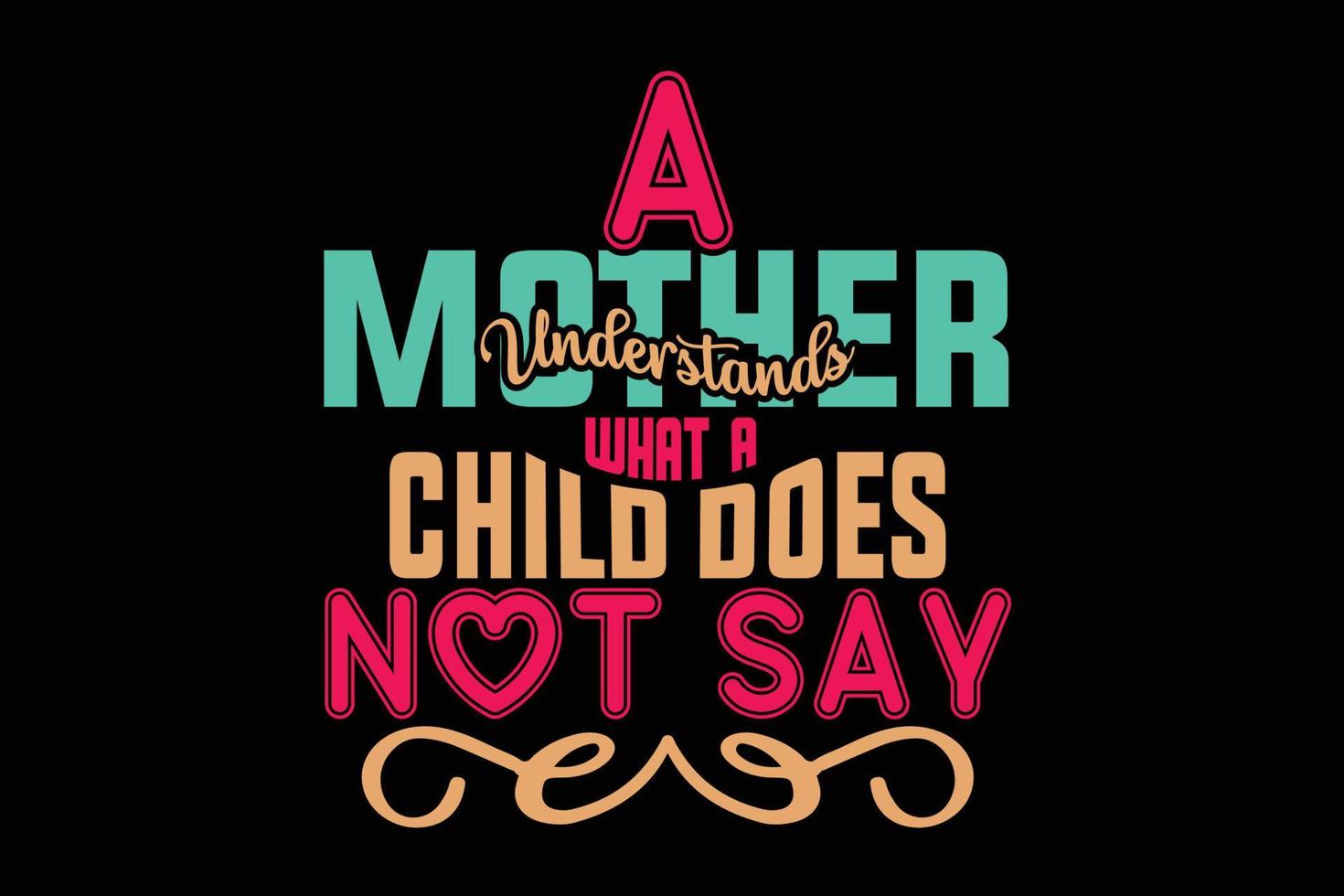 Mom quotes typography black t-shirt, mother's t shirt,free t shirt, free vector. vector