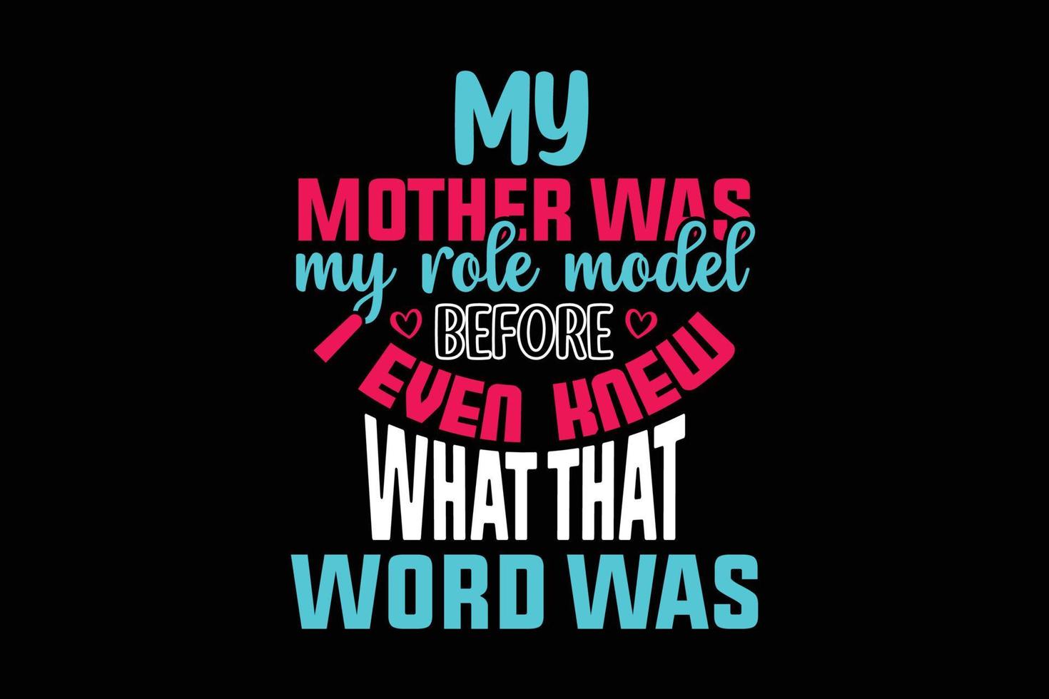 Mom quotes typography black t-shirt, mother's t shirt,free t shirt, free vector. vector