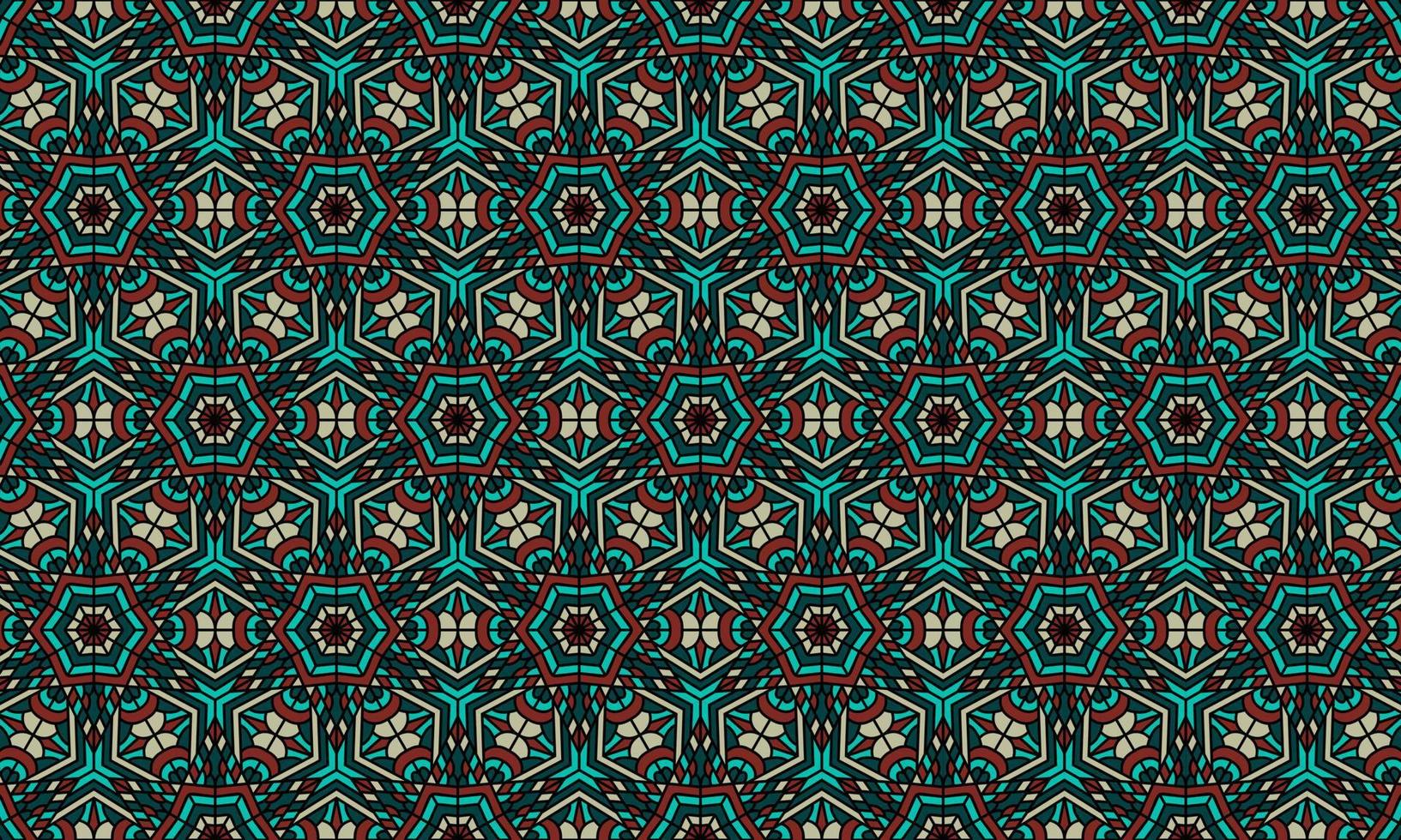 elegant modern batik ethnic pattern background vector