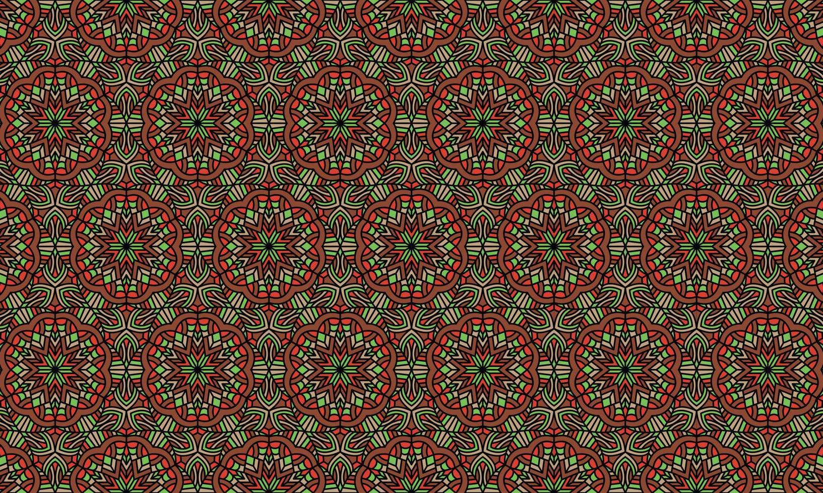 elegant modern batik ethnic pattern background vector