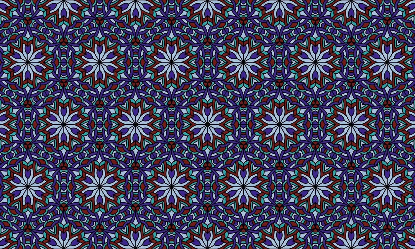 fondo de patrón étnico batik moderno elegante vector