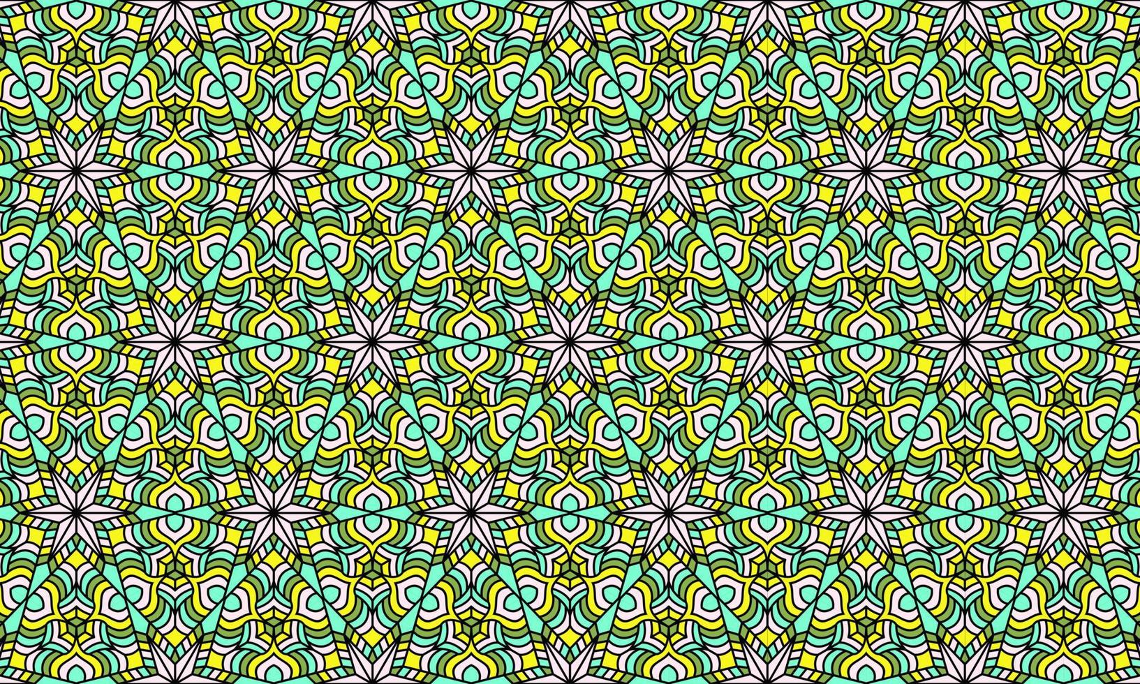 elegant modern batik ethnic pattern background vector