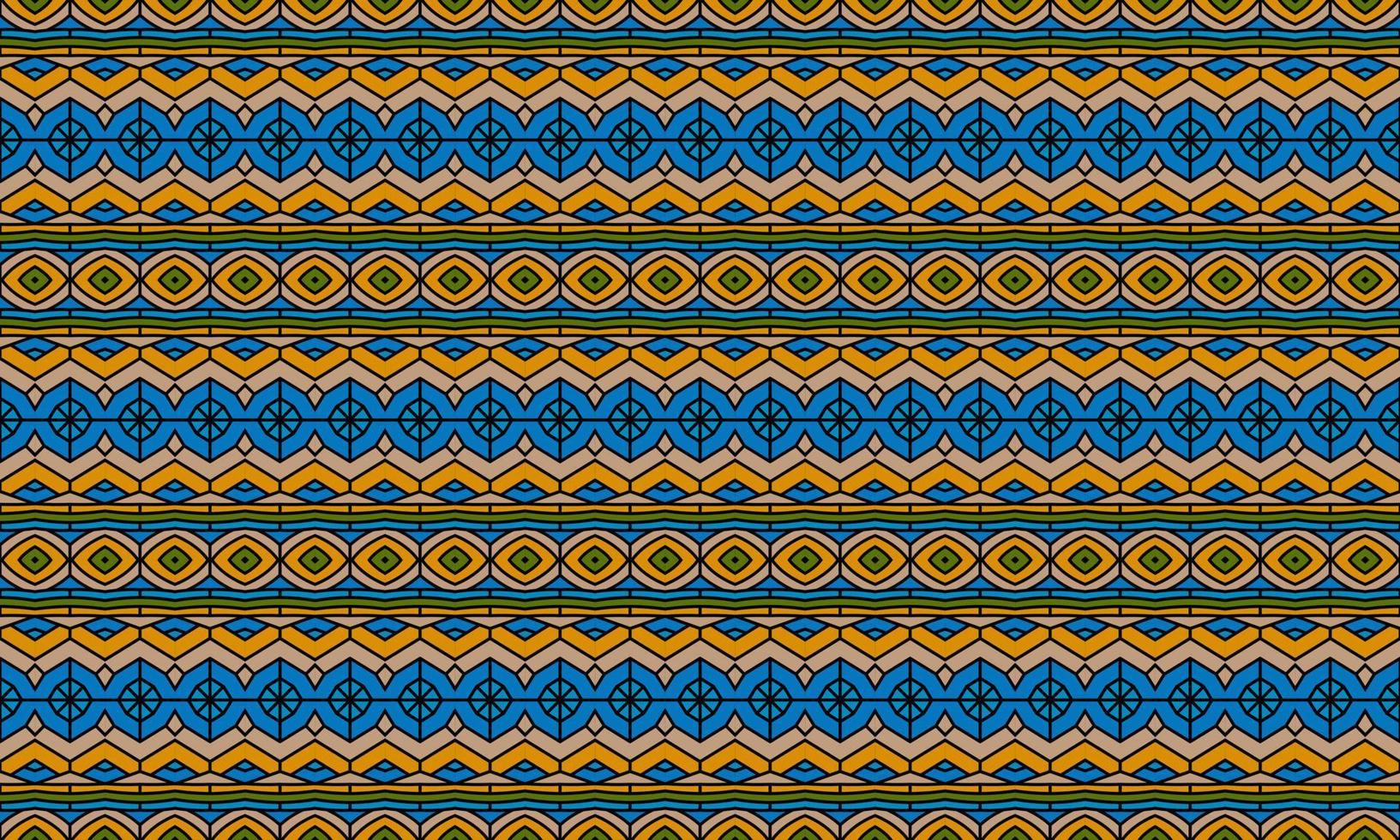 fondo de patrón étnico batik moderno elegante vector