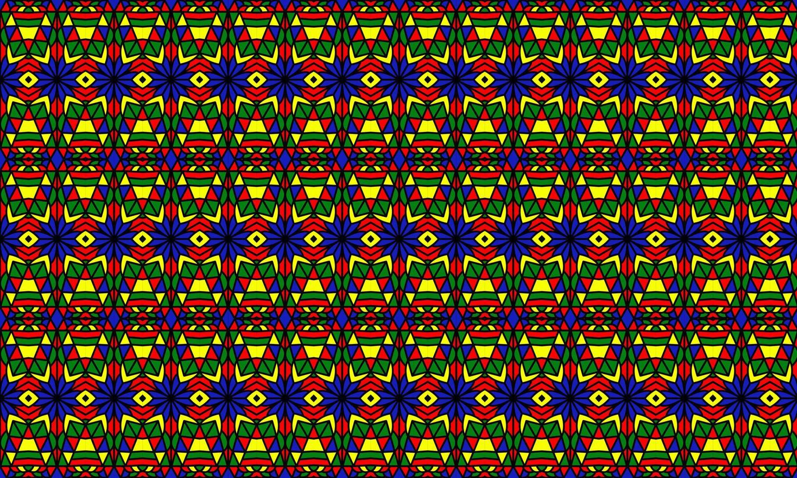 fondo de patrón étnico batik moderno elegante vector