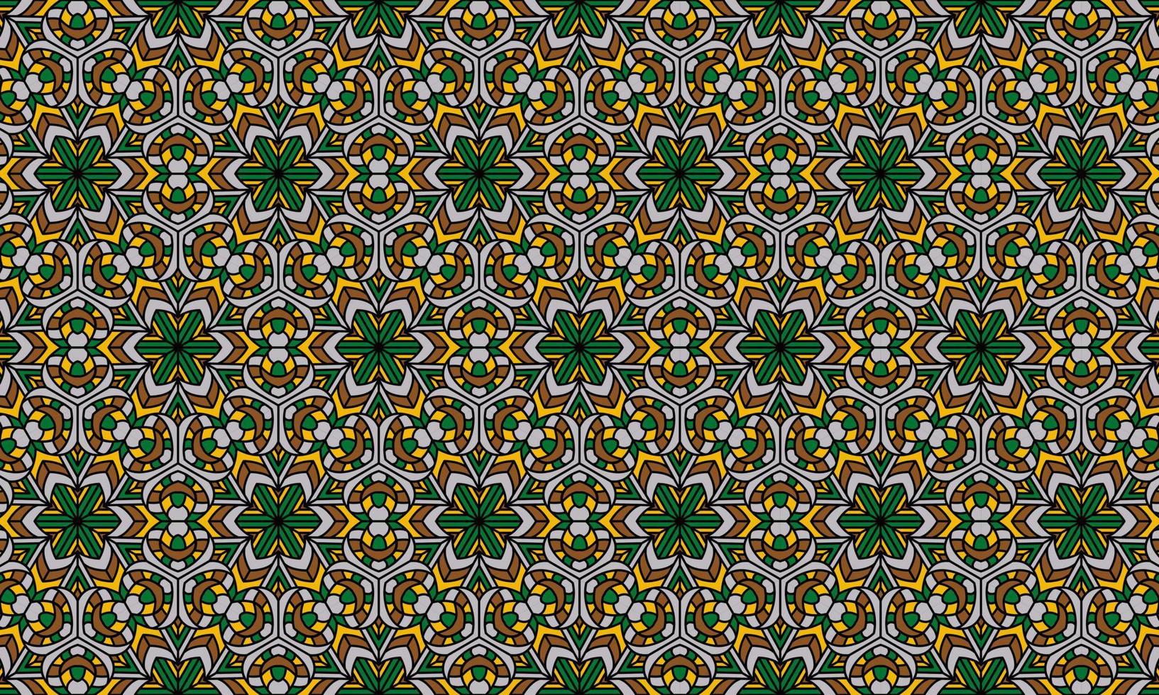 fondo de patrón étnico batik moderno elegante vector