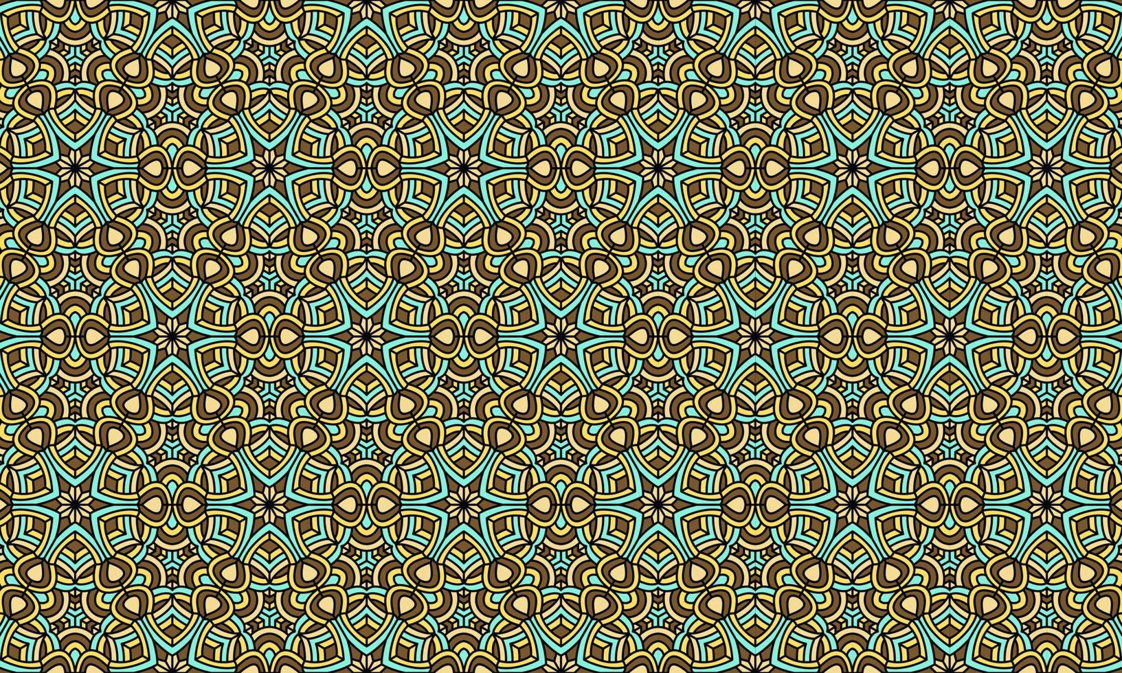 elegant modern batik ethnic pattern background vector