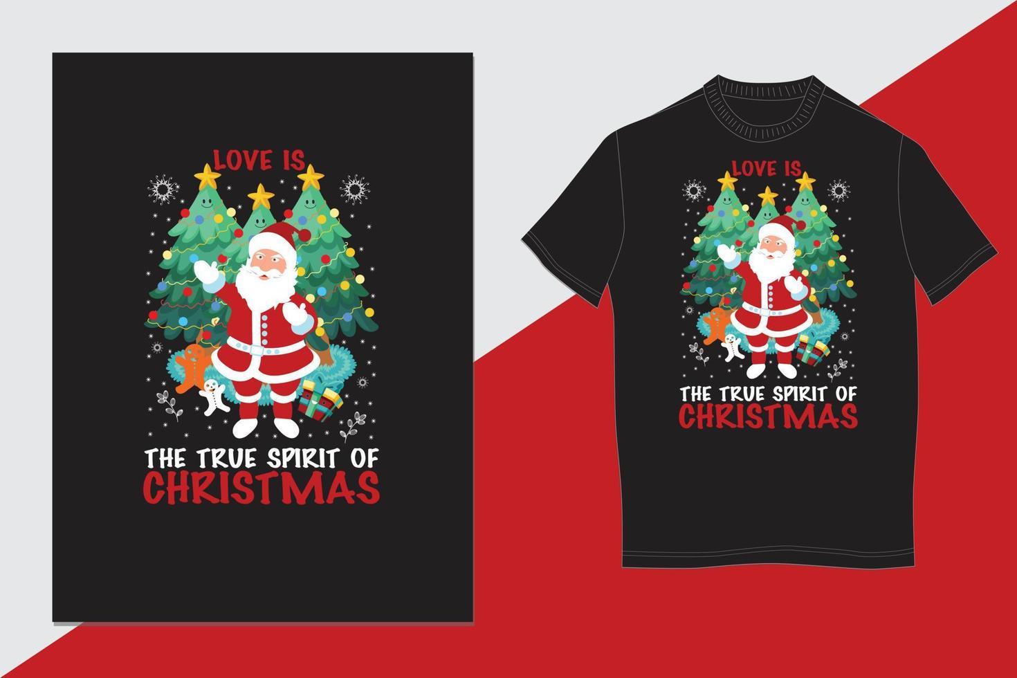 diseño de camiseta de navidad vector