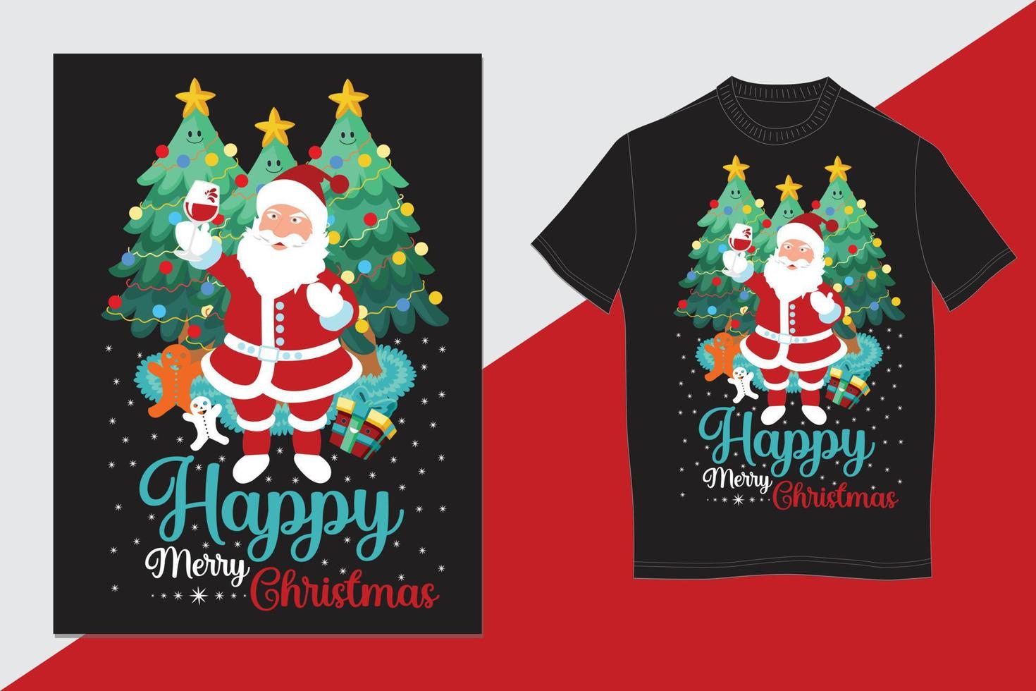 Christmas tshirt design vector