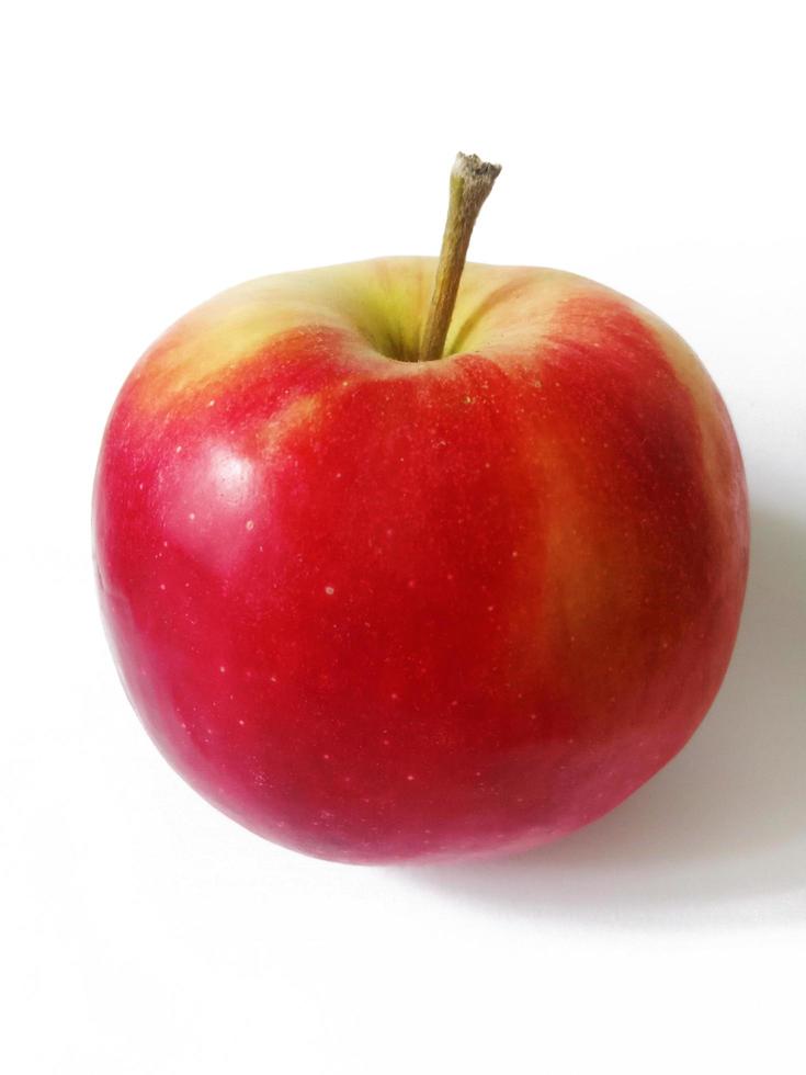 manzana roja aislado sobre fondo blanco foto