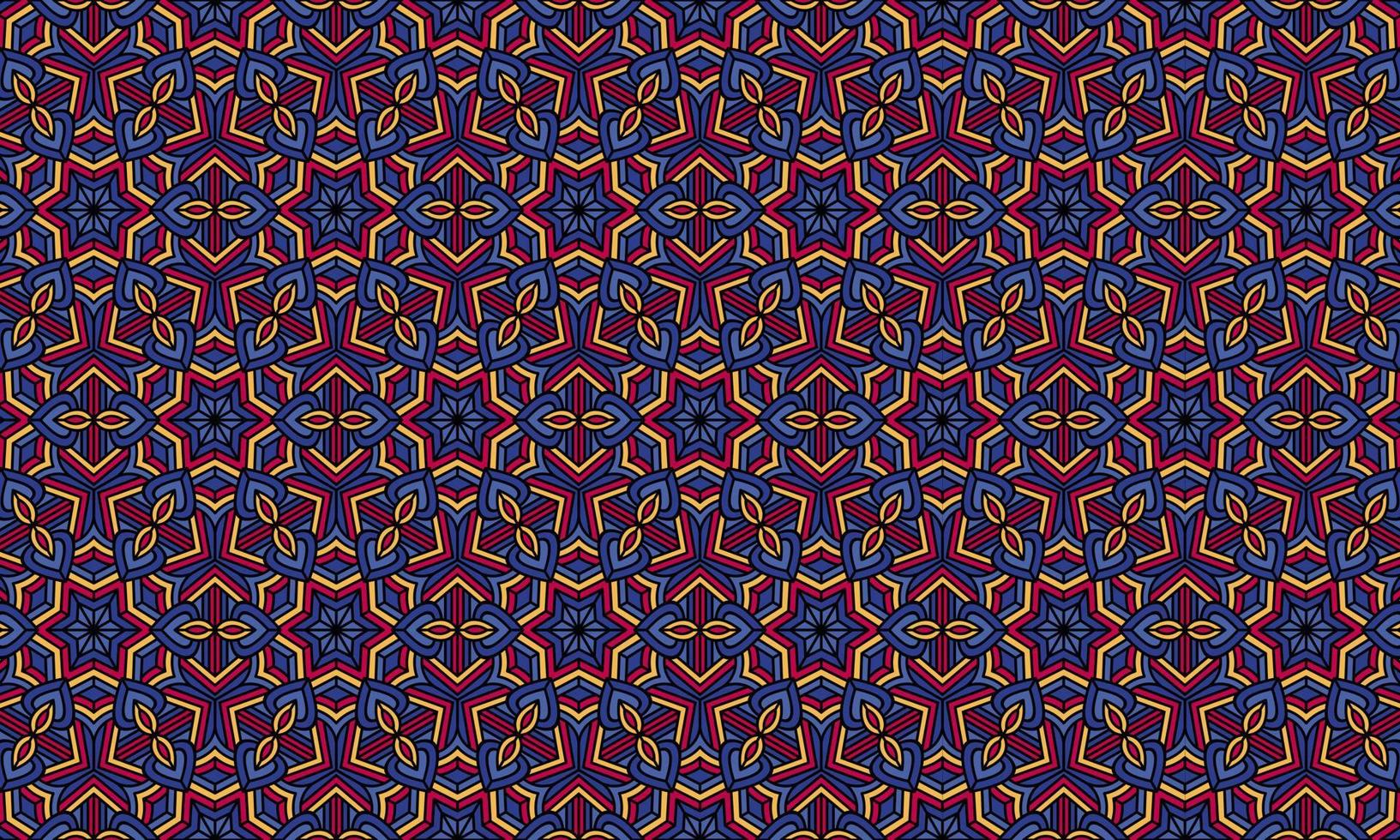 fondo de patrón étnico batik moderno elegante vector