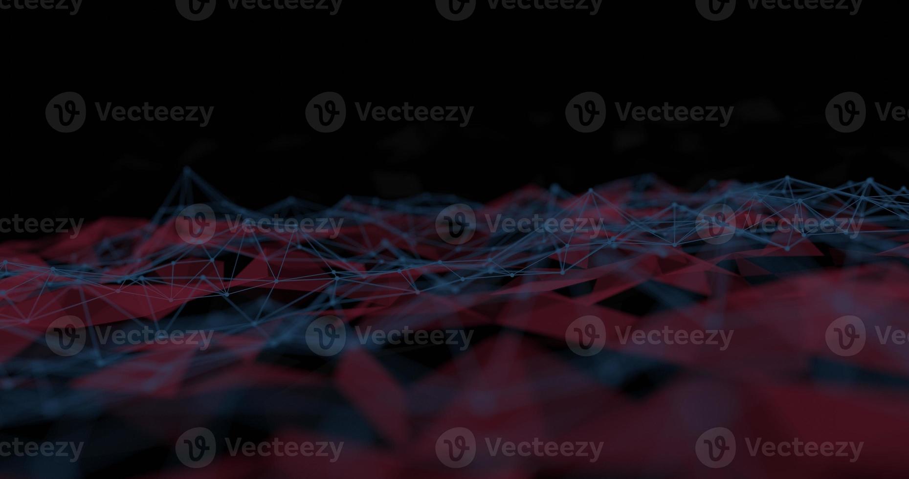 Digital plexus wave triangulation shapes, Abstract Polygon background computer networks, Abstract geometric technology photo