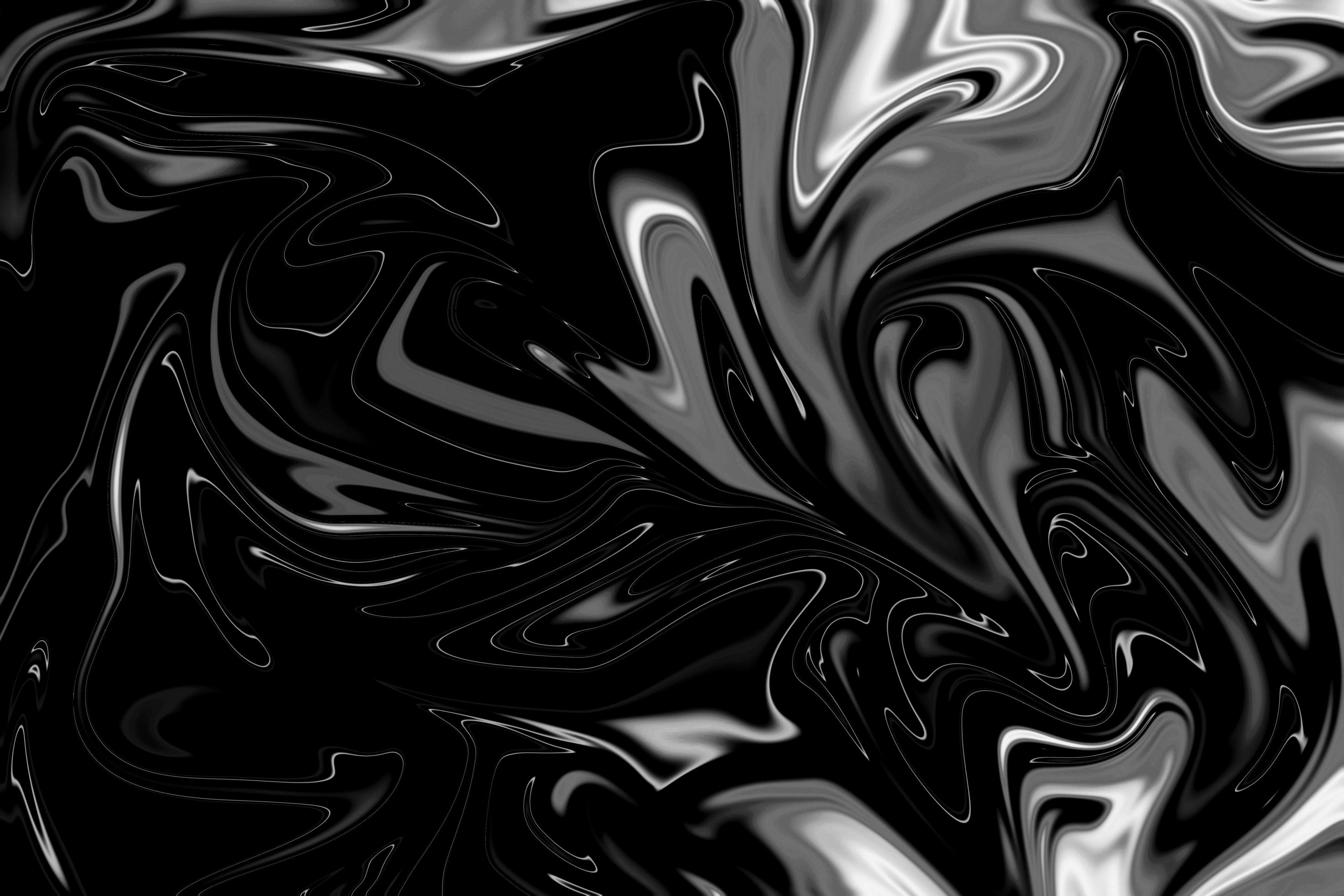 Abstract liquify wave, Marble Black and White, Luxury marble pattern ...