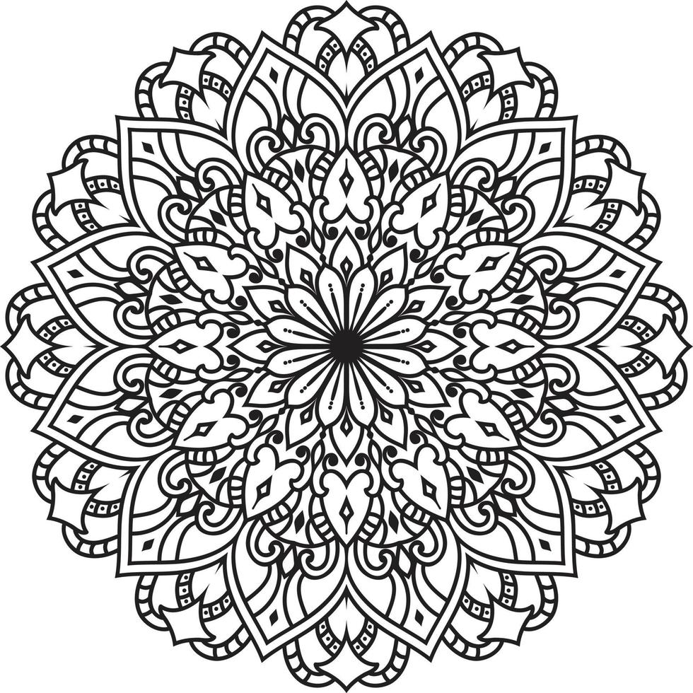 Decorative mandala design Pro Vector