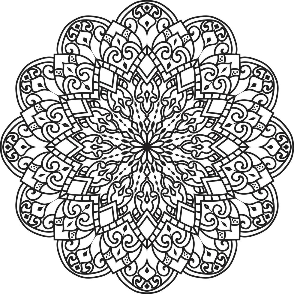 Decorative mandala design Pro Vector