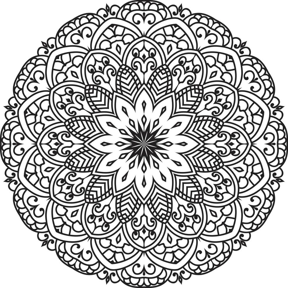 Decorative mandala design Pro Vector