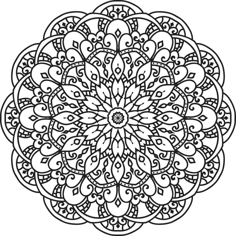 Decorative mandala design Pro Vector