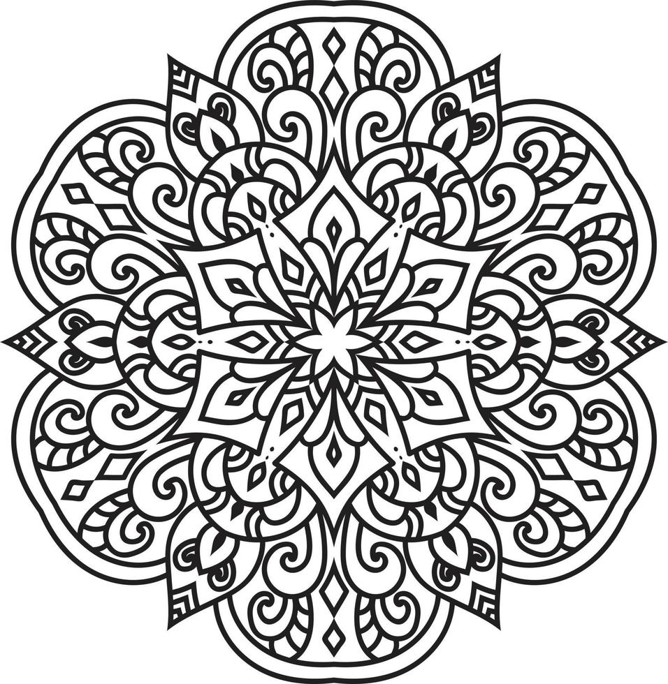 Decorative mandala design Pro Vector