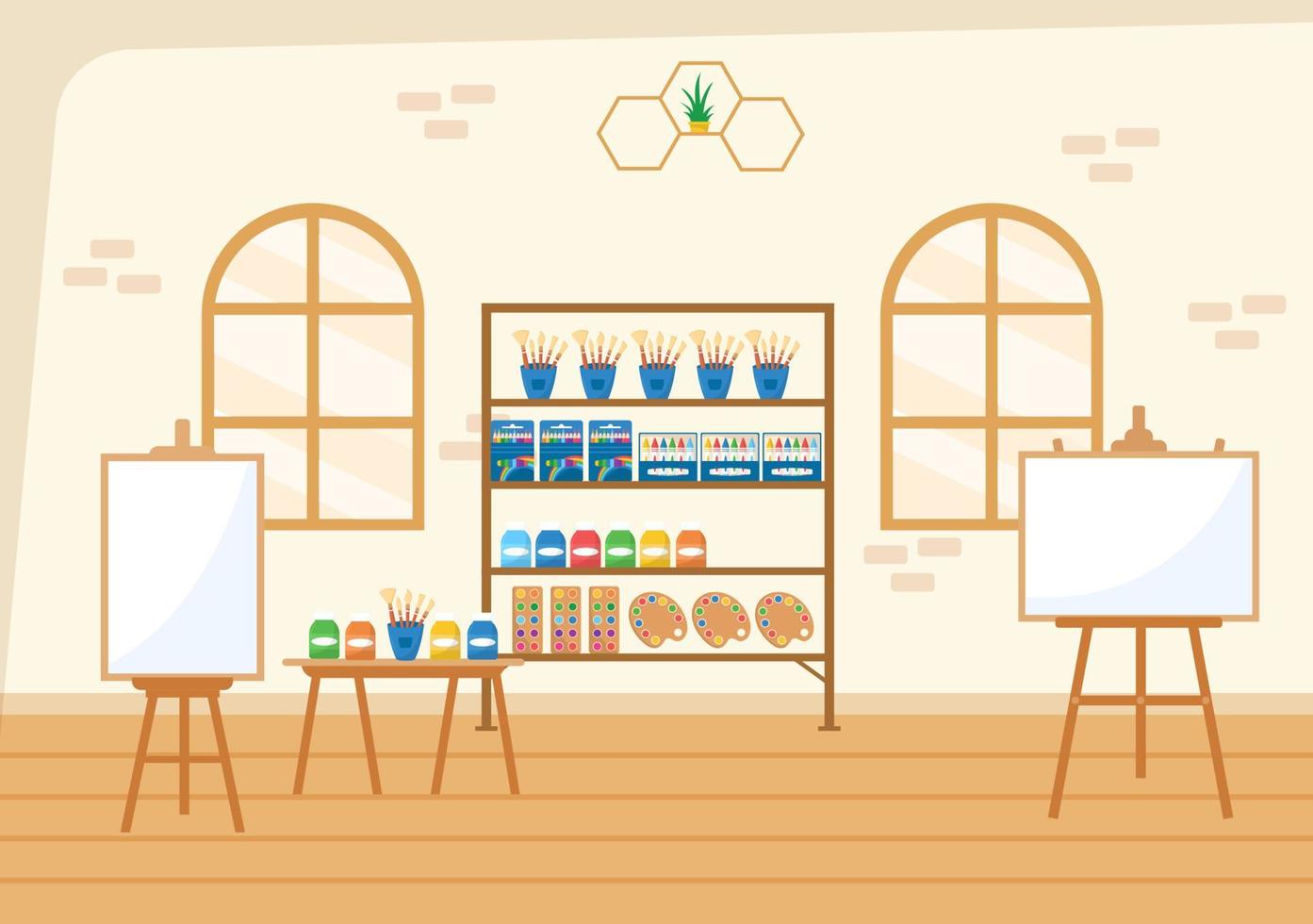 tienda de arte con accesorios de tienda de suministros de pintura y herramientas para dibujar, artistas y diseñadores en dibujos animados planos ilustración de plantilla de dibujo a mano 13680885 Vector en tienda de arte con accesorios de tienda de suministros de pintura y herramientas para dibujar, artistas y diseñadores en dibujos animados planos ilustración de plantilla de dibujo a mano 13680885 Vector en