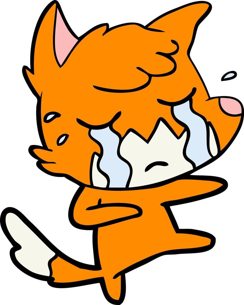 Vector fox character in cartoon style