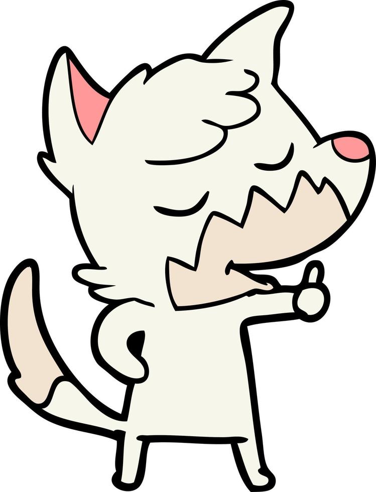 Vector fox character in cartoon style