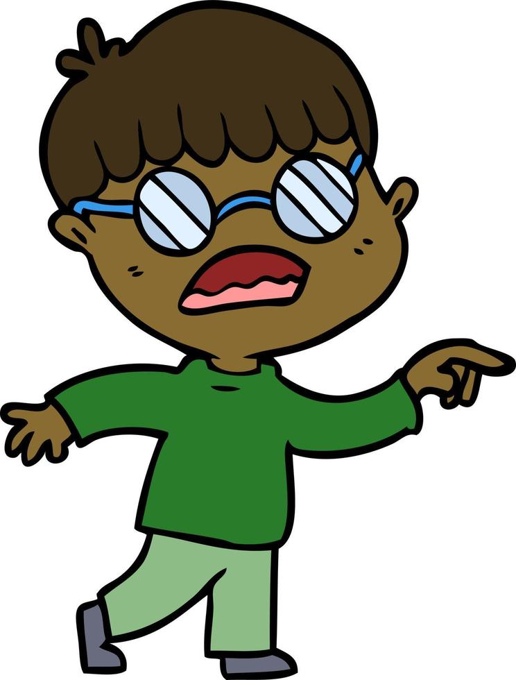 Vector man character in cartoon style