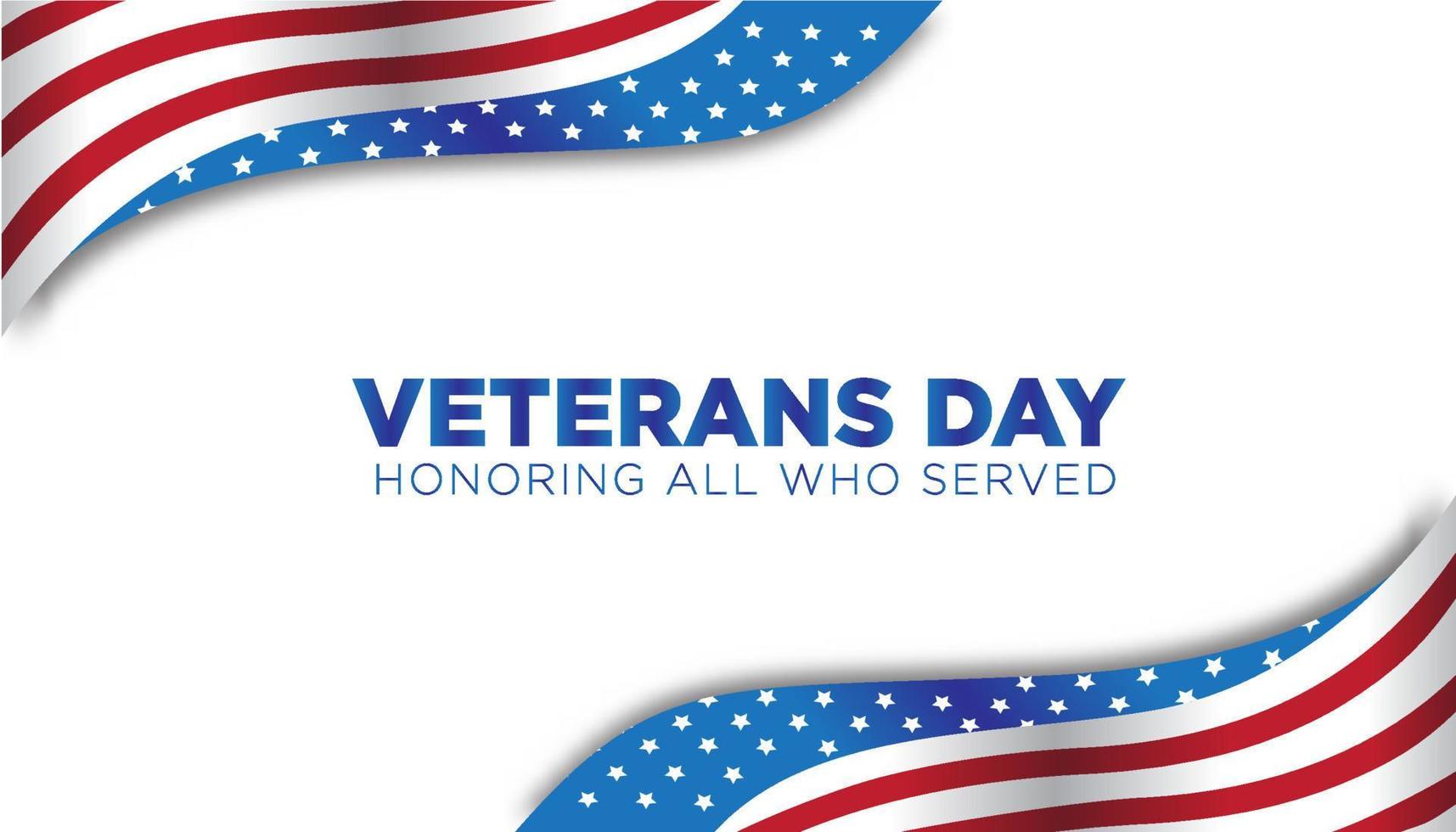 Veterans Day Simple Vector, this illustration suitable for banner, giftt card or greeting card vector