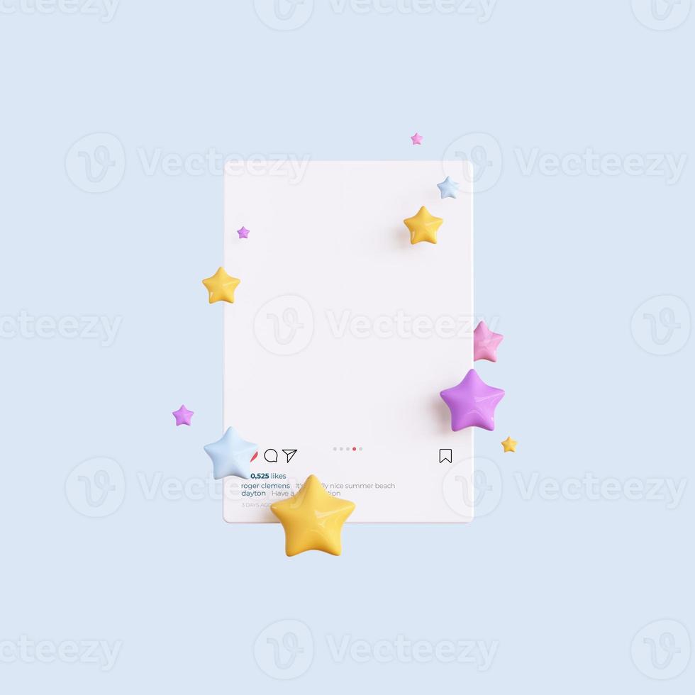 3d rendering SNS, Social media service, influencer background photo