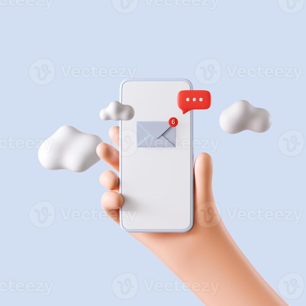 3d rendering SNS, Social media service, influencer background photo