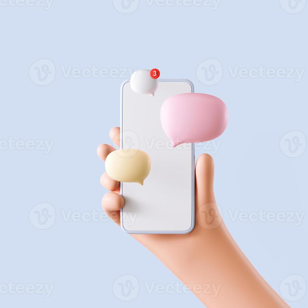 3d rendering SNS, Social media service, influencer background photo