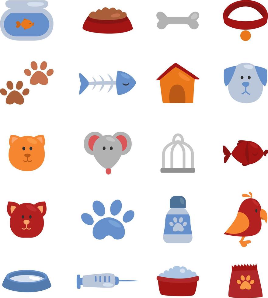 Pet love, illustration, vector, on a white background. vector