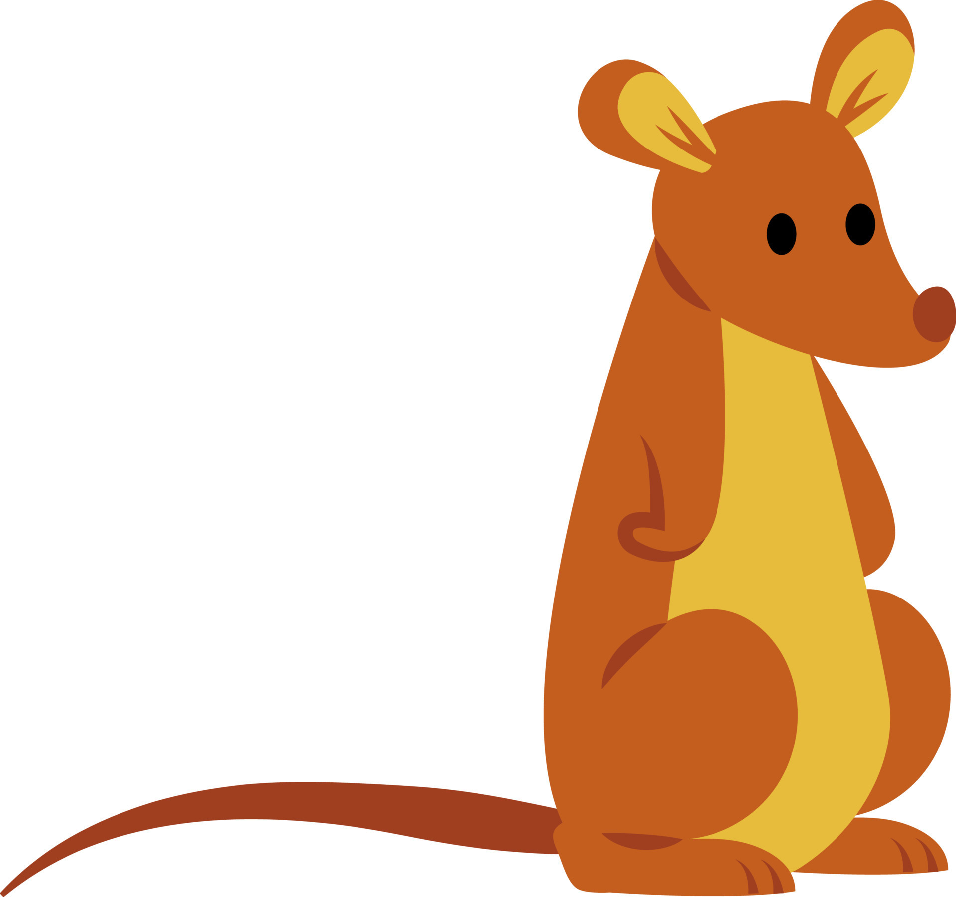 Orange mouse, illustration, vector on white background. 13682883 Vector