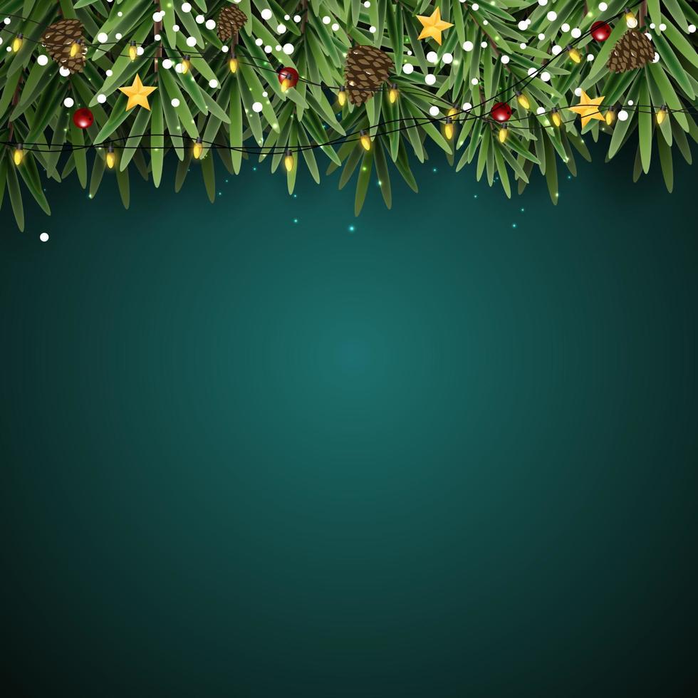 Merry Christmas and Happy New Year Holiday Background. Vector Illustration