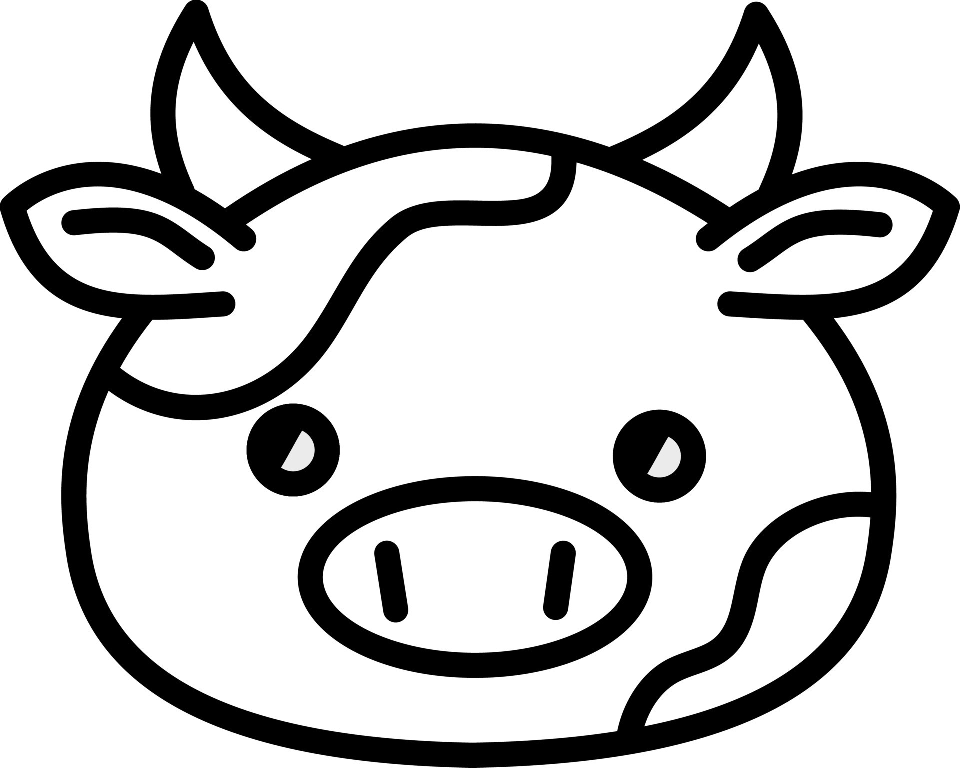 Baby cow, illustration, on a white background. 13682983 Vector Art at ...