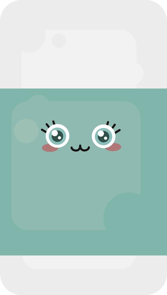 Cute eraser, illustration, vector on white background