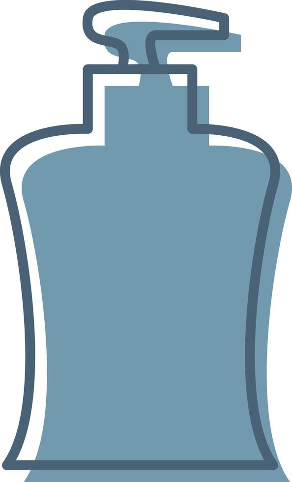 Cleaning liquid soap, illustration, vector on a white background.