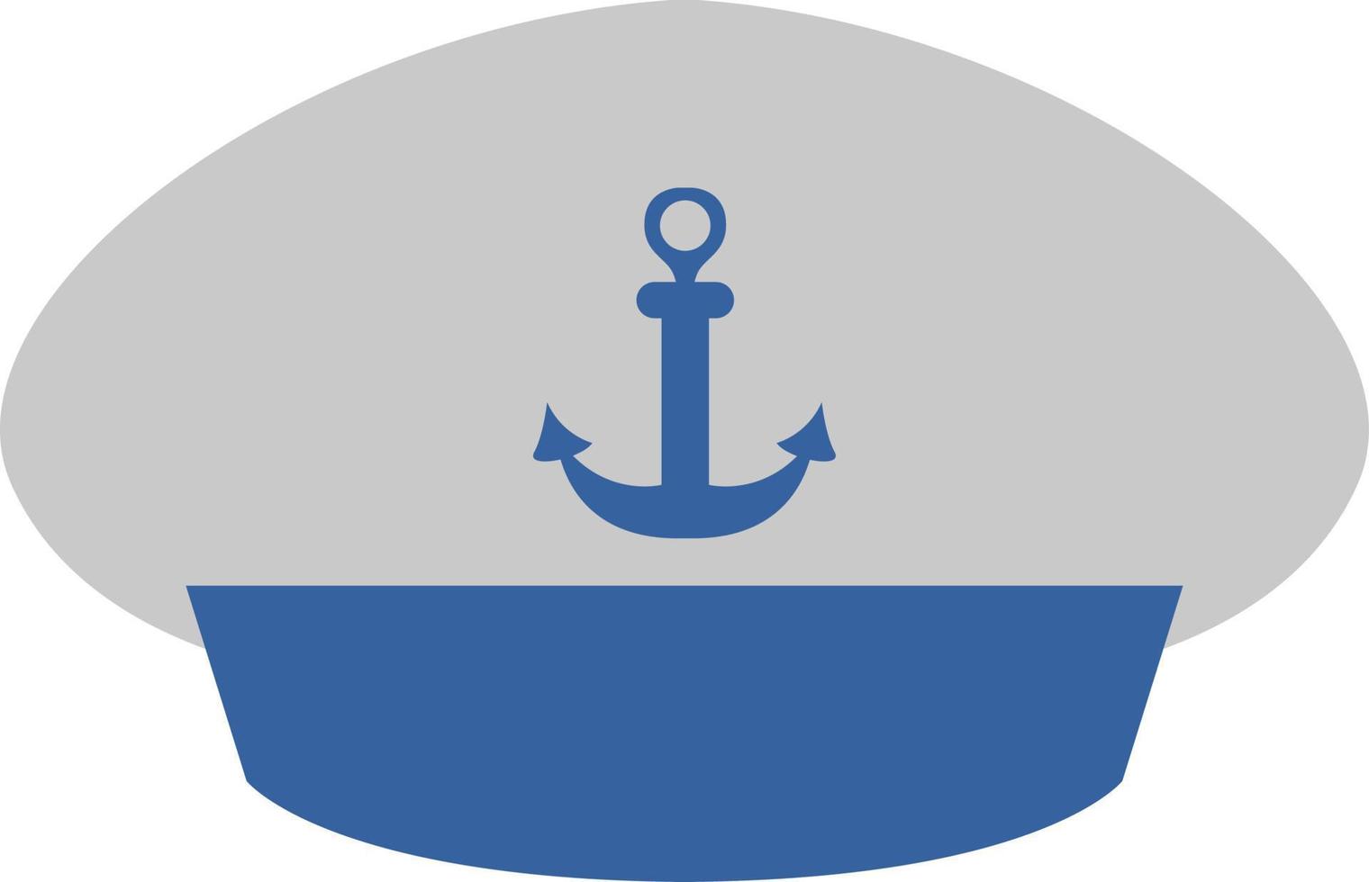sombrero de mar, ilustración, vector sobre fondo blanco.