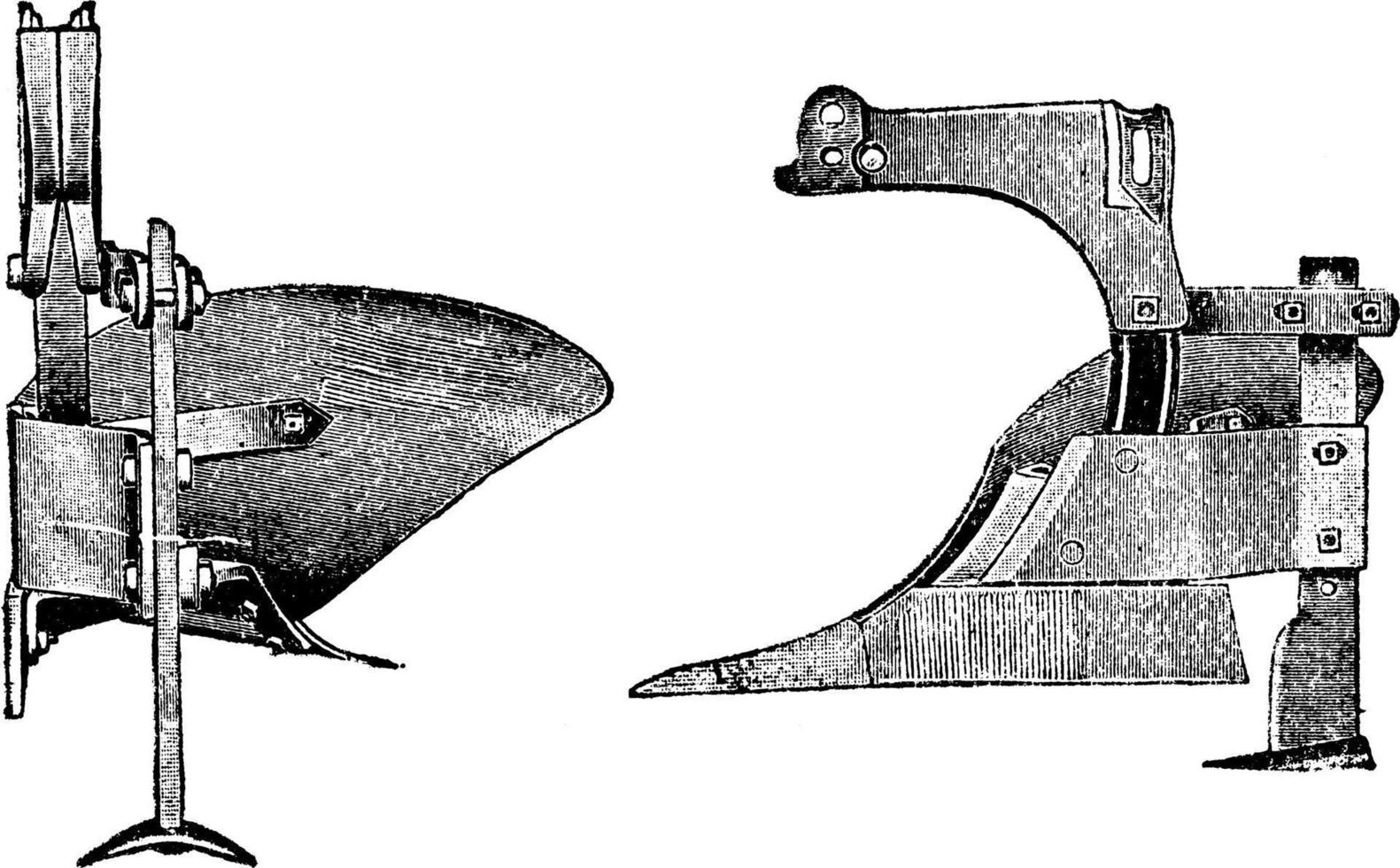 Steel Moldboard Plow, vintage illustration. 13683228 Vector Art at Vecteezy