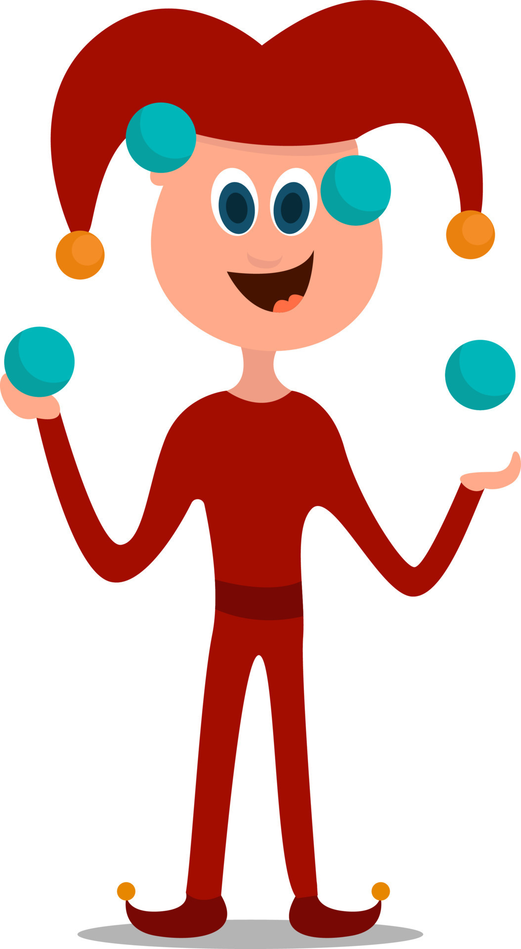 Juggler, illustration, vector on white background 13683329 Vector Art