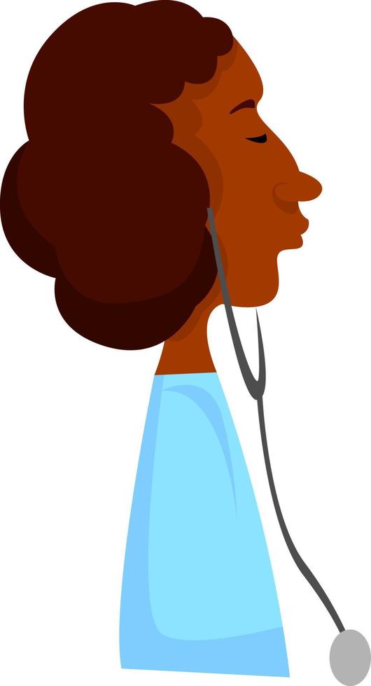 Doctor, illustration, vector on white background.